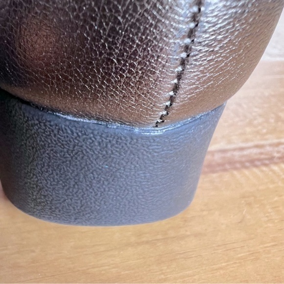 Clarks Artisan Daelyn Hill Wedge Bronze Leather Pump 9.5 - Picture 11 of 16